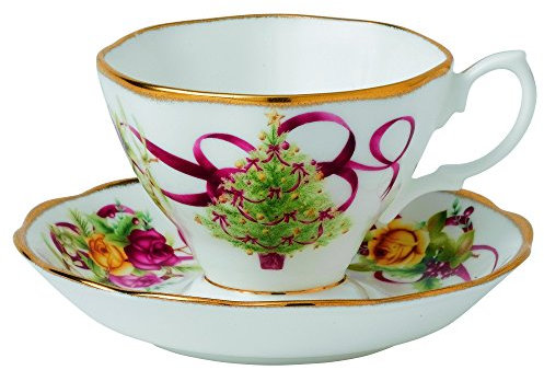 Royal Albert IOCRCT04698 Teacup, Tea Saucer, Bone China, Multi
