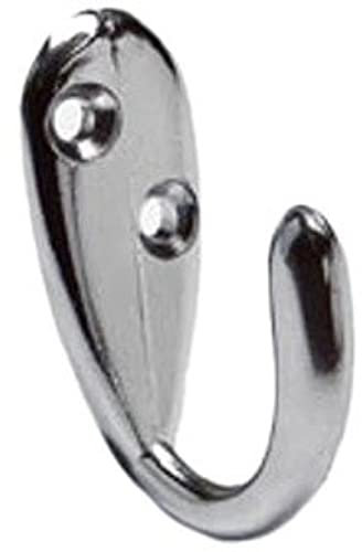 Merriway® BH00524 (5 Pcs) Chrome Plated Single Robe Hook - Pack of 5 Pieces
