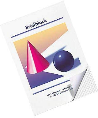 10 Stück Briefblöcke / DIN A4 / kariert / 80 g/m² / 50 Blatt