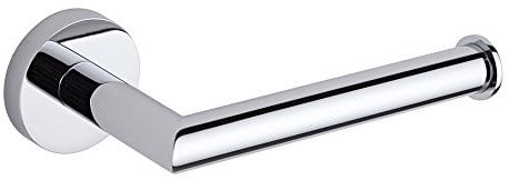 Milano Mirage Modern Bathroom Wall Mounted Toilet Roll Holder - Chrome