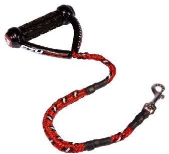 EZYDOG Cujo Dog Lead | EVA Handle, Lead for Large Dogs, Heavy Duty, 680KG Break Tested, Traffic Control, Strong Ski Rope Material, Snap Clip (25 inch, Red)