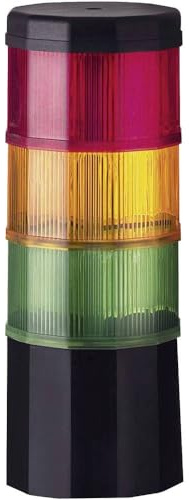 Werma Fernost 969.009.75 - Columna de señalización led (CST-60, 60 x 165 mm), Color Rojo, Amarillo y Verde