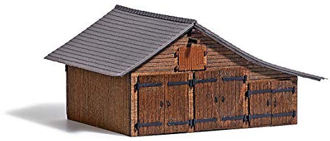 Busch 1508 - Holzscheune, Fahrzeug, Medium, Braun