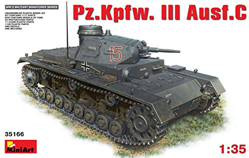 Miniart 1:35 Scale Pz.Kpfw.III Ausf.C Plastic Model Kit