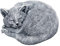 stoneandstyle Steinfigur Kater Carlos schlafend Katze frostfest wetterfest Gartenfigur