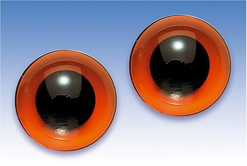 Gütermann / KnorrPrandell 2470144 - Glastieraugen braun 14mm Ø, 2 Stück/Beutel