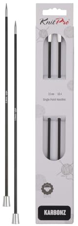 KnitPro Karbonz Single Pointed Needles 14 (35cm) | 3.50 mm