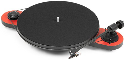 Pro-Ject 13201 Elemental Giradischi, Rosso/Nero