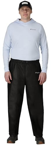 FROGG TOGGS Men's Standard Classic Pro Action Waterproof Breathable Rain Pant, Black, Large