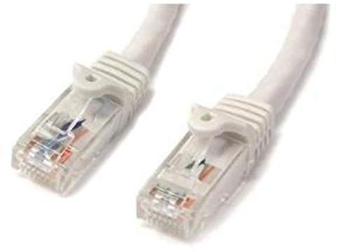 StarTech.com 3m CAT6 Ethernet Cable - White CAT 6 Gigabit Ethernet Wire -650MHz 100W PoE++ RJ45 UTP Category 6 Network/Patch Cord Snagless w/Strain Relief Fluke Tested UL/TIA Certified (N6PATC3MWH)