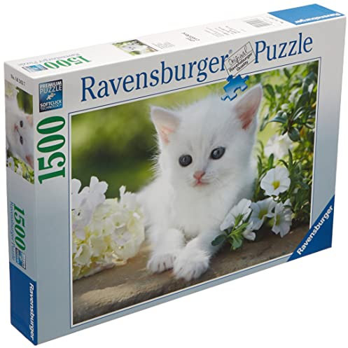 Ravensburger Puzzle für Erwachsene, 1500 P, weißes Kätzchen, 16243