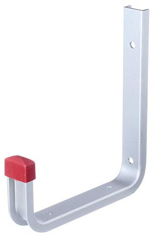 Alberts 856816 Wandhaken | wahlweise in verschiedenen Ausführungen | abgewinkelt | Aluminium | Tiefe 140 mm | Höhe 155 mm | 10er Set