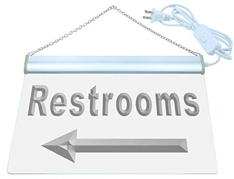 ADVPRO j685-b Restroom Arrow Toilet Cafe Bar Neon Light Sign Barlicht Neonlicht Lichtwerbung