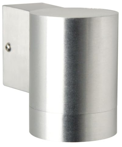Nordlux Tin Outdoor Wall Light Silver Metal Garden GU10 IP54 Mains