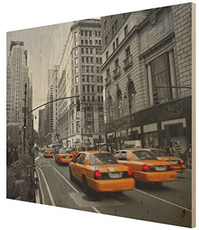 Apalis Holzbild - New York, New York! - Wandbild Quer 3:4, Größe HxB:60cm x 80cm