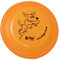 Dingo Hundespielzeug Disc Frisbee Hundetraining Leicht Maße:ø 23,5 cm Orange Dog Frisbee Wasser Spielzeug für mittel und große Hunde 17488