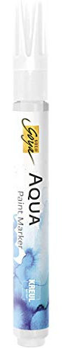 KREUL 18100 - Solo Goya Aqua Paint Marker, Blender für perfekte Übergänge, Künstlerstift mit elastischer Pinselspitze und Faserstabsystem