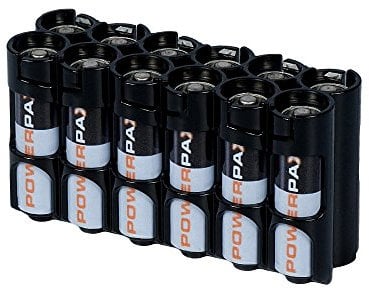 PowerPax 12 AA Battery Caddy - Tuxedo Black