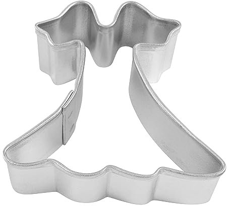 R & M Ausstechform Kleid, Mini, silberfarben