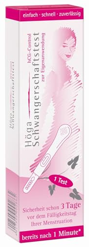 Höga Schwangerschaftstest, HCG-Control, einfach, schnell, zuverlässig (1 Stück)
