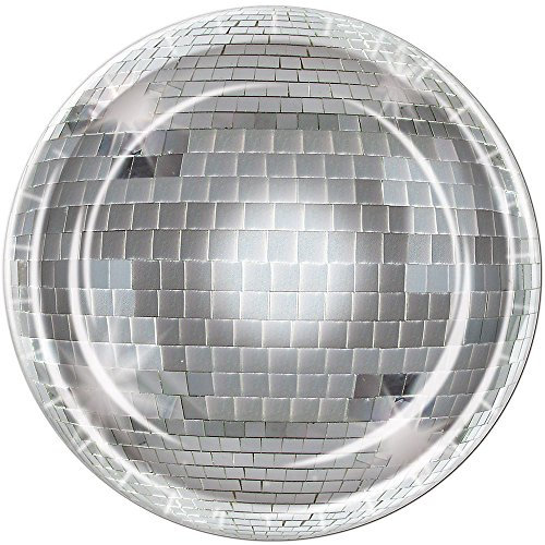 Disco Ball 9 Inch Plate (Pack of 12)