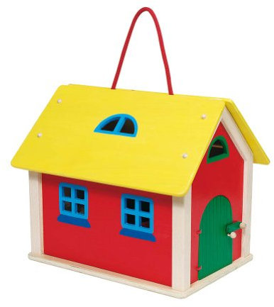 Goki 51916 - Koffer Farmhaus mit Zubehör