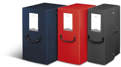 Fellowes 40270 Raccoglitore Pick Up Box, Dorso 12 cm, Blu Navy