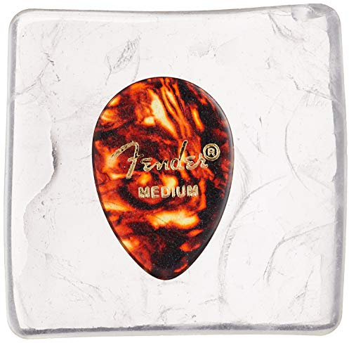 Fender 098-0358-800 358 Shape Picks, 12 Count, Shell, Medium