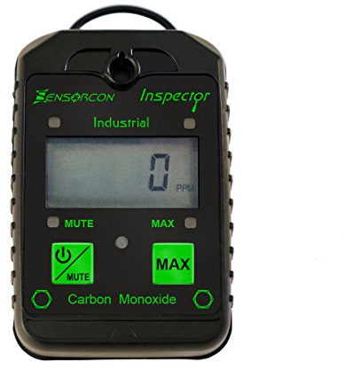 Sensorcon Industrial CO Carbon Monoxide Monitor with Visual, Audible and Vibrating Alerts, Waterproof