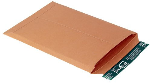 progressPACK Versandtasche PP V04.04 aus Vollpappe, DIN A4+, 237 x 342 x bis 30 mm, 25-er Pack, braun