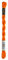 Anchor Perlgarn Stärke 5 4585000-00316 orange Stickgarn, 100 % Baumwolle, 5g Strängchen
