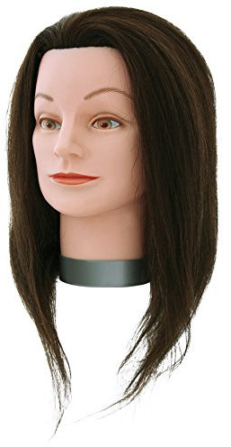 Hairforce Übungskopf Standard 100% Echthaar, 40 cm Haarlänge, 1er Pack (1 x 1 Stück)