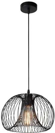 Lucide VINTI - Pendelleuchten - Ø 30 cm - 1xE27 - Schwarz