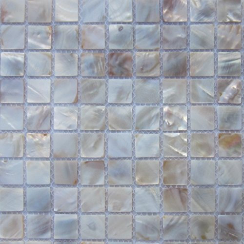 XUAN Madreperla mosaico piastrelle letto fiume natura perla shell mosaico quadrato natura 25 MM