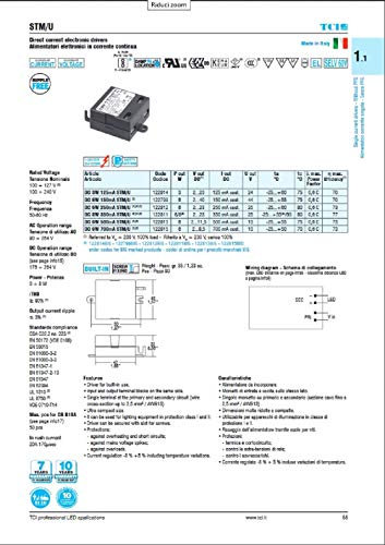 Bloc d'alimentation pour éclairage LED 230V/12V/6W/DC 700mA pour boîtes encastré