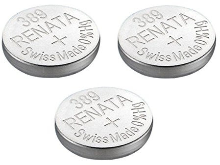 Uhrenbatterie Renata Swiss Made Renata 389 oder SR1130SW oder AG10 1,5V (3 x 389 oder SR 1130 SW)