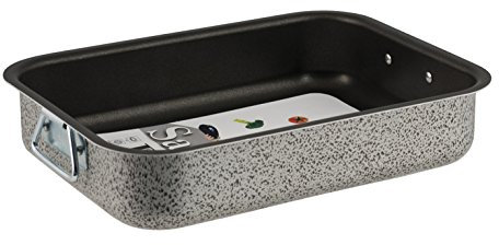 Home Salt N'Pepper Teglia Forno in Alluminio, Rivestimento Antiaderente, 25x18 cm
