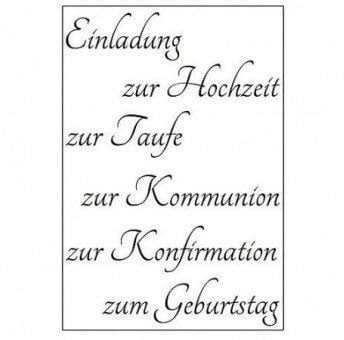 Efco Stempel Clear Einladung 2, transparent, A7/ 74 x 105 mm, 6-teilig