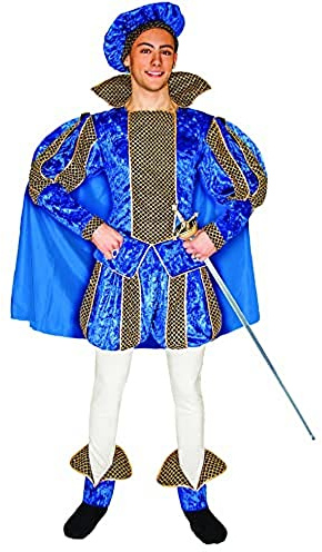Ciao 16422 - Prinz hellblau, Größe L, blau/gold/weiß