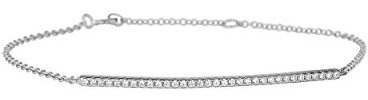SIF Jakobs Damen-Charm-Armband 925 Sterlingsilber SJ-B0064-CZ