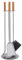 Lienbacher Kaminbesteck Edelstahl matt gebürstet, Buchengriffe 3-TLG. 62 cm