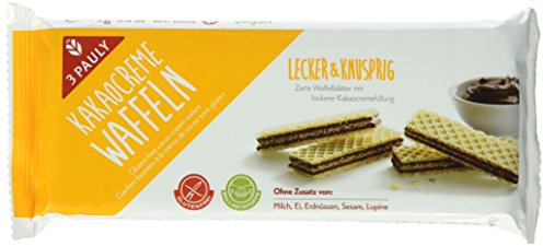 3 Pauly Kakao Creme Waffeln - glutenfrei (1 x 125 g)