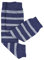 Hoppediz Babystulpen aus Kashmir / Merinowolle, Baby Leg Warmers, Einheitsgröße, blau grau gestreift