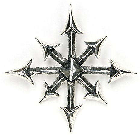 Drachensilber Anhänger Chaosstern Silber Schmuck Gothic Silberschmuck Kettenanhänger 925er Silber Malagash Gothik Schmuck