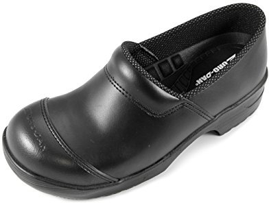 Euro-Dan Flex - Loghi di Sicurezza, Chiusi, con Suola Interna Rimovibile, Colore Nero, S2+SRC, Nero, 35 EU