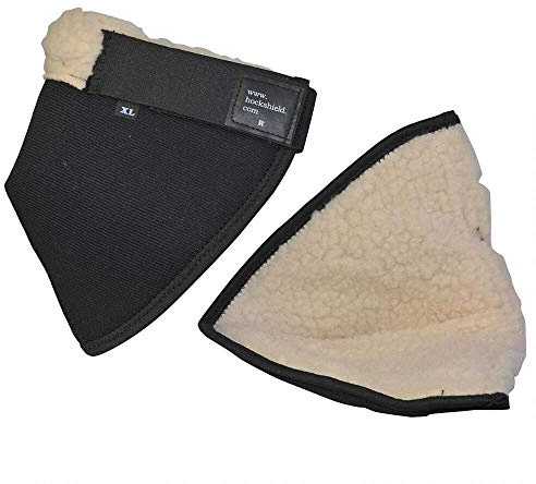 Click Horse Hock Shield, Hock Shield for Horses, Fleece Lining, Prevents Hock Sores & Bed Sores, Tear Resistant Protectors, Black w/Green Trim XL Horse Size 16-20