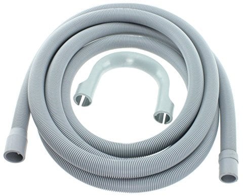 Spares2go Universal Extra Long Water Pipe Outlet Hose for Washing Machine (4 metres, 19mm & 22mm Connection)