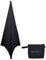 Rockville RSC7B Black Tripod PA Speaker Stand Scrim Cloth + Carry Bag