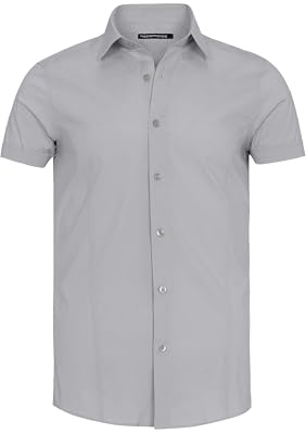 Redbridge Stilvolles Hemd Freizeithemd Kurzarm Business Casual