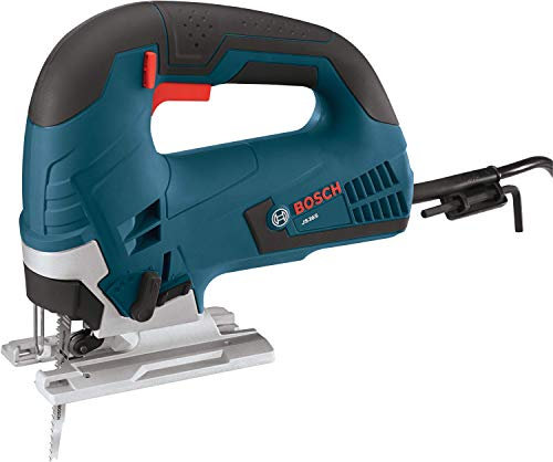 BOSCH JS365 Kit de scie sauteuse avec poignée supérieure 120 V 6,5 A Vitesse variable, coupes biseautées à 45 degrés, jusqu'à 3 000 SPM